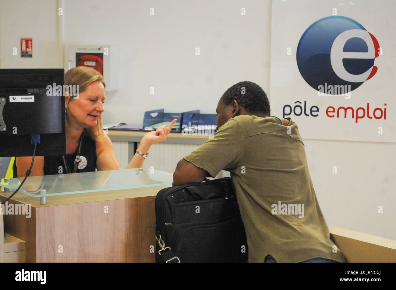 General Views Of A New Style Pole Emploi Agency In Lyon France Stock Photo Alamy