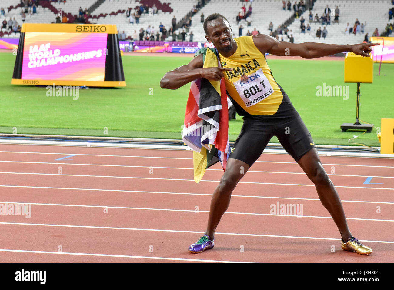 Jamaican track superstar Usain Bolt has filed a trademark application for  his famous victory pose Bolt is reportedly looking to start a… | Instagram