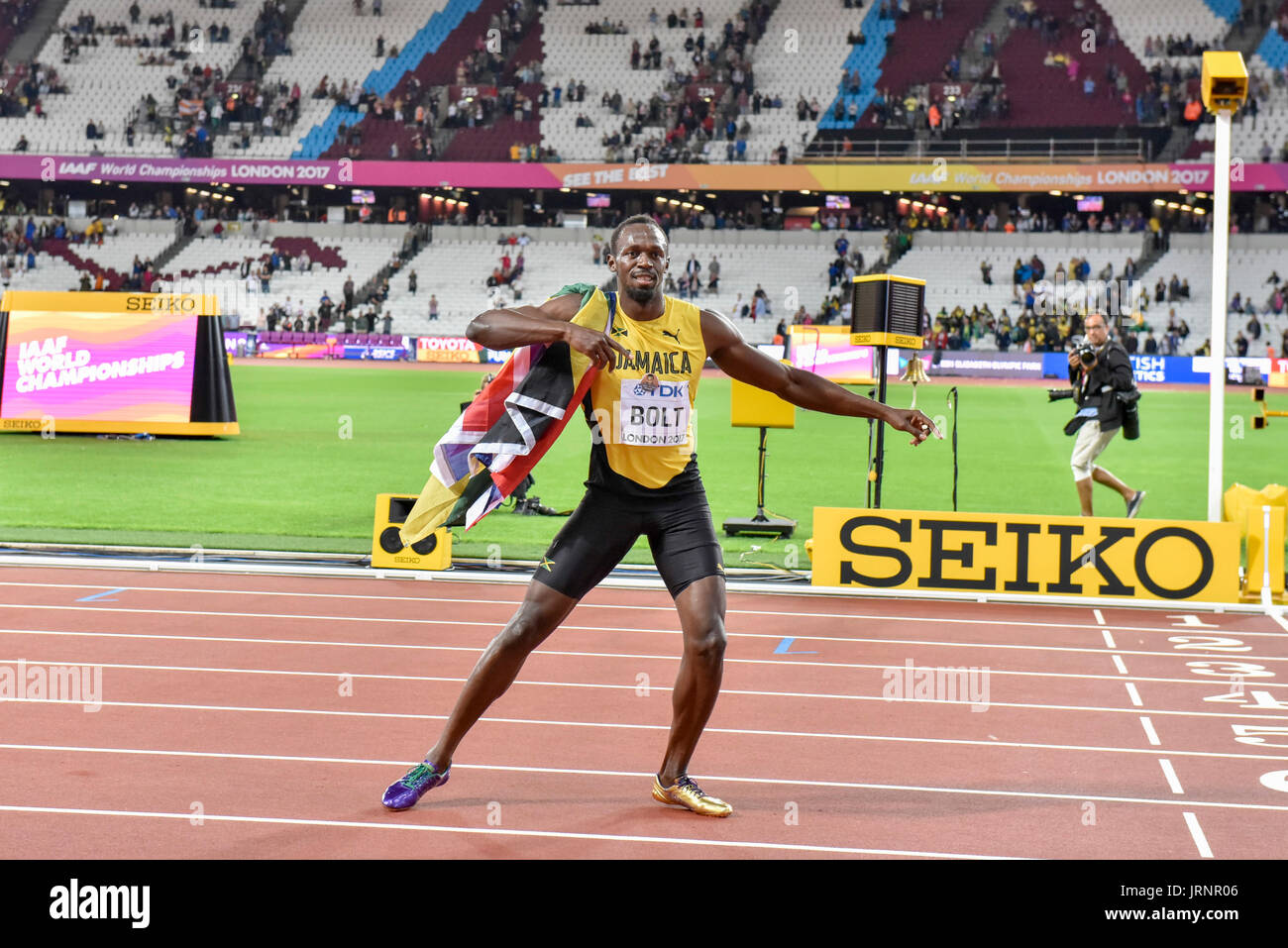 Usain Bolt after winning Men's | Stock Photo