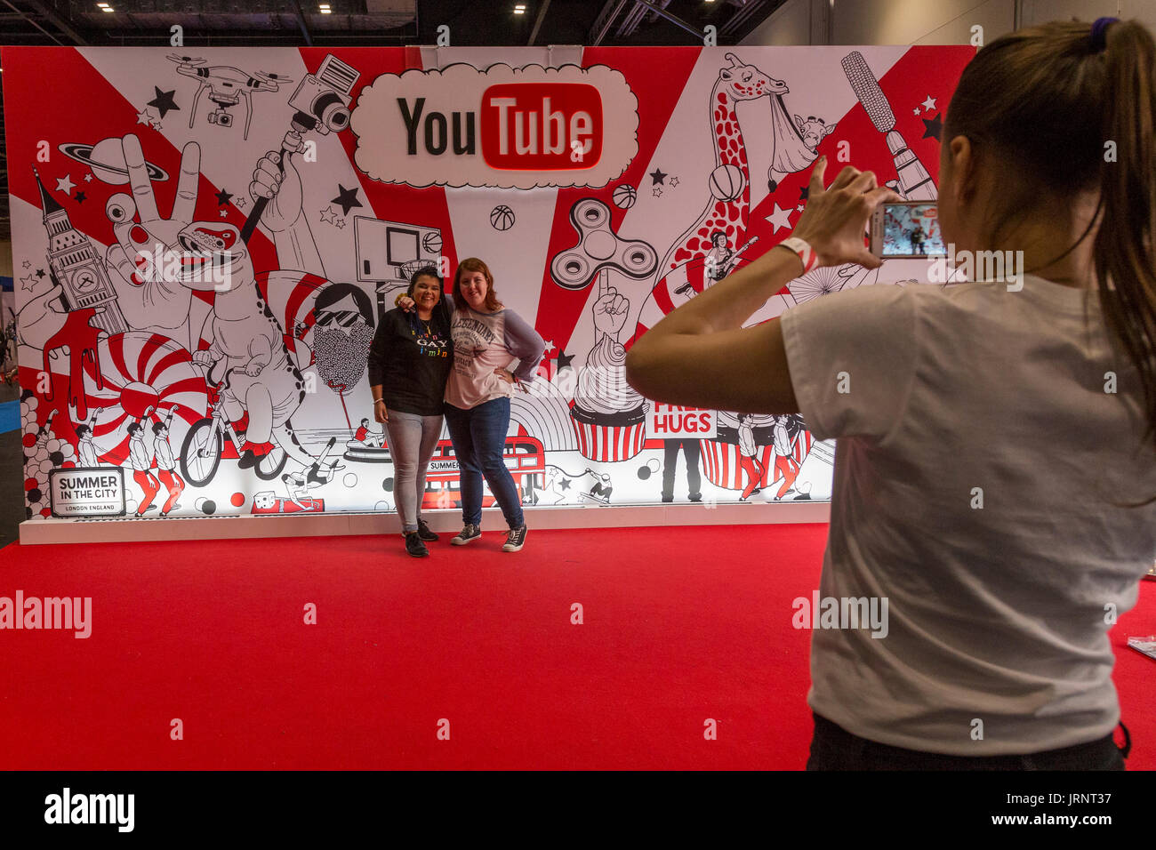 London, United Kingdom; August 5, 2017: Summer in the City, UK’s largest online video festival gathered thousands of young people who enjoy online video content. Credit: Dominika Zarzycka/Alamy Live News Stock Photo