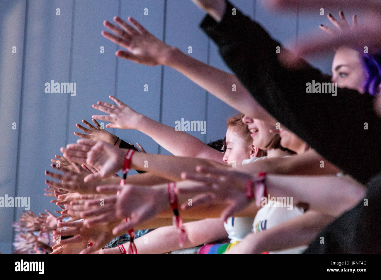London, United Kingdom; August 5, 2017: Summer in the City, UK’s largest online video festival gathered thousands of young people who enjoy online video content. Credit: Dominika Zarzycka/Alamy Live News Stock Photo