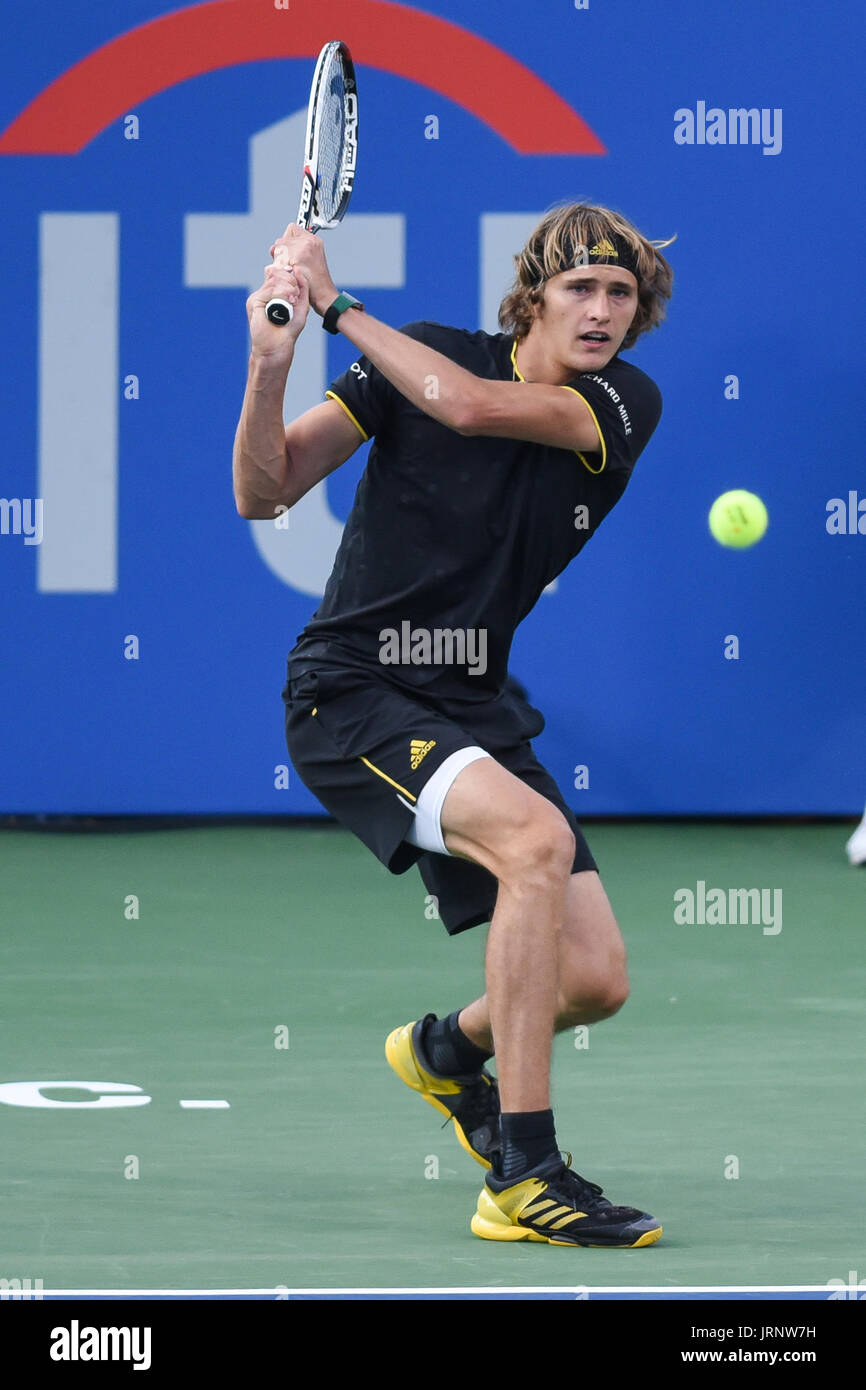 washington-d-c-usa-5th-aug-2017-alexander-zverev-hits-a-backhand