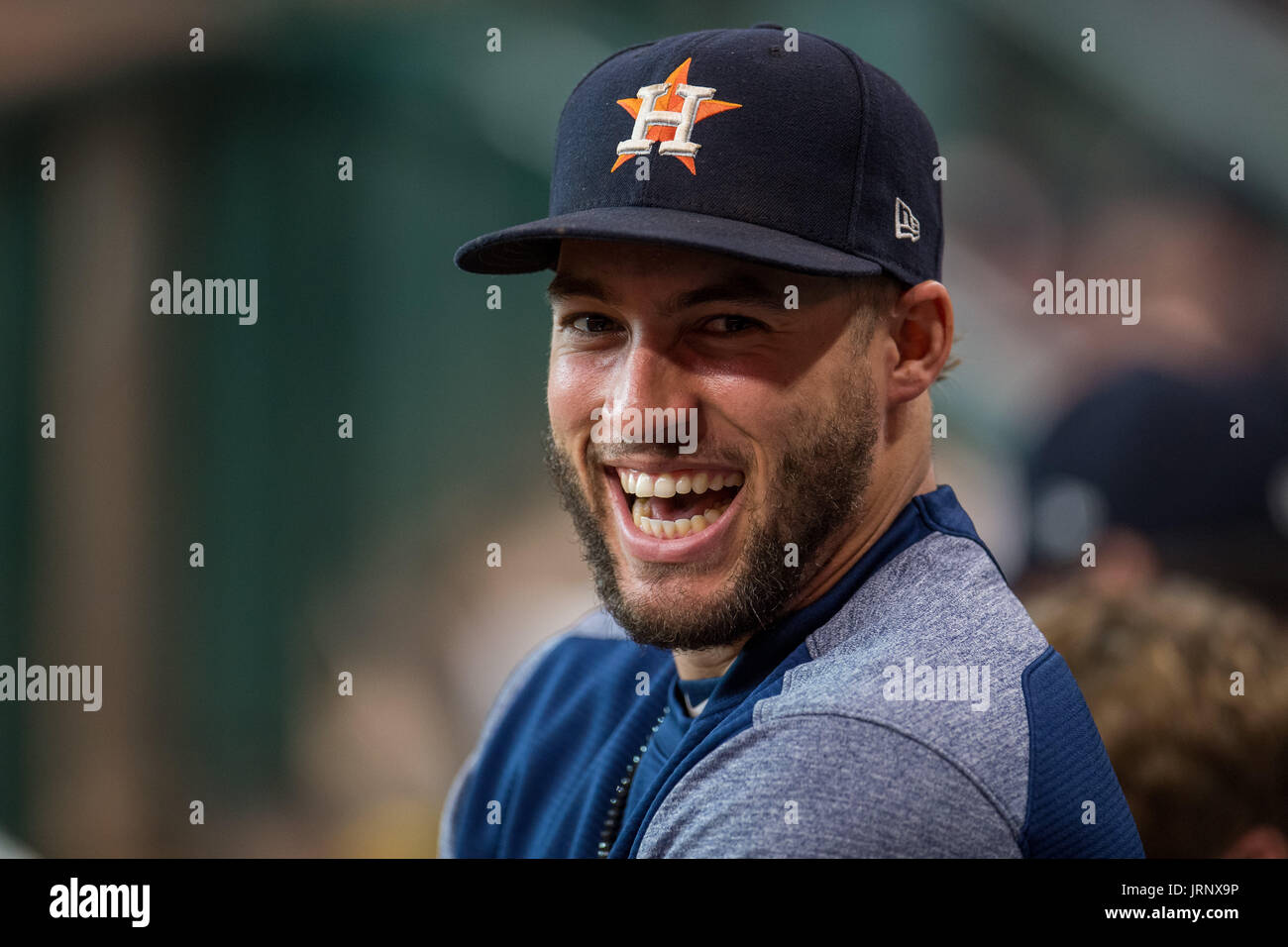 Houston Astros center fielder George Springer's haircut during the  Fotografía de noticias - Getty Images