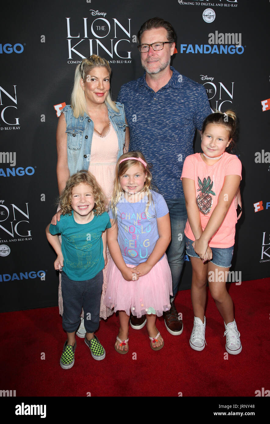Los Angeles, Ca, USA. 05th Aug, 2017. Tori Spelling, Dean McDermott