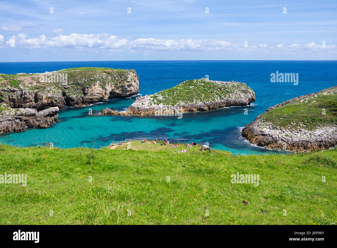 Playa de Ballota. Llanes. Asturias. España Stock Photo - Alamy
