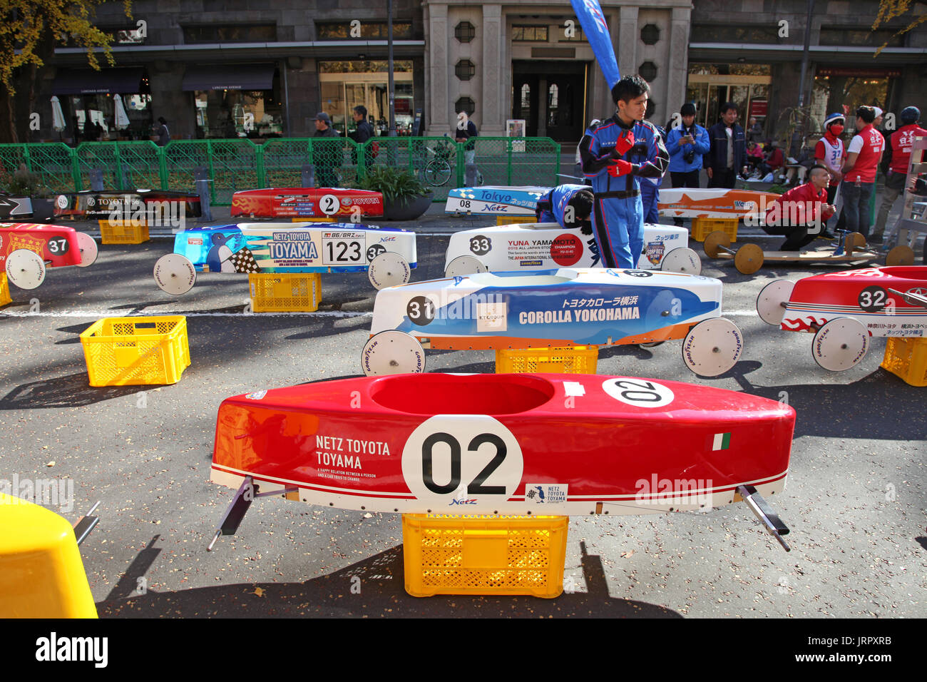 Soap Box Car Event in Yokohama, Japan Stock Photo Alamy