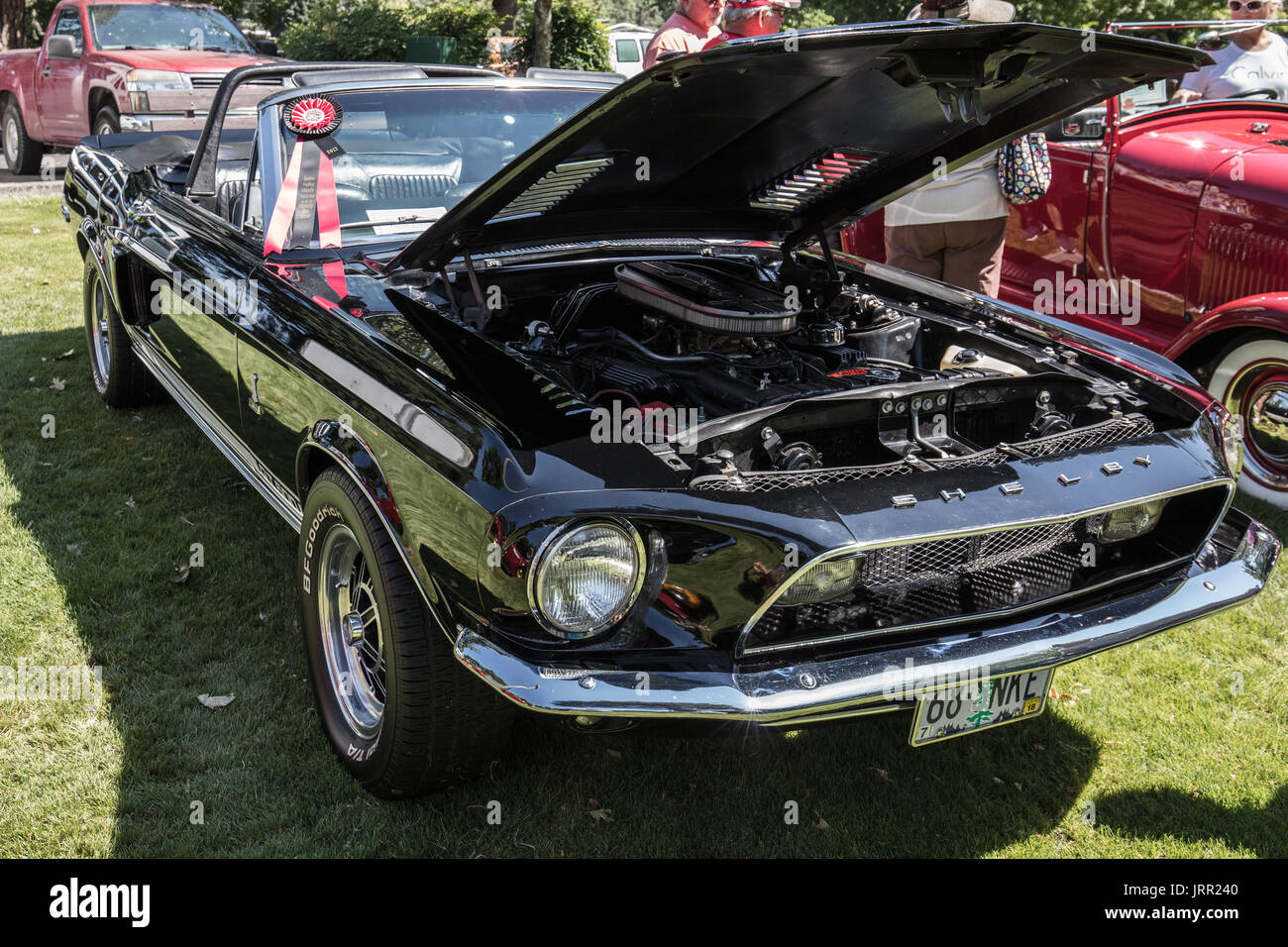 Vintage cars at the Back to the Fifties Car Show in Grants Pass, Oregon
