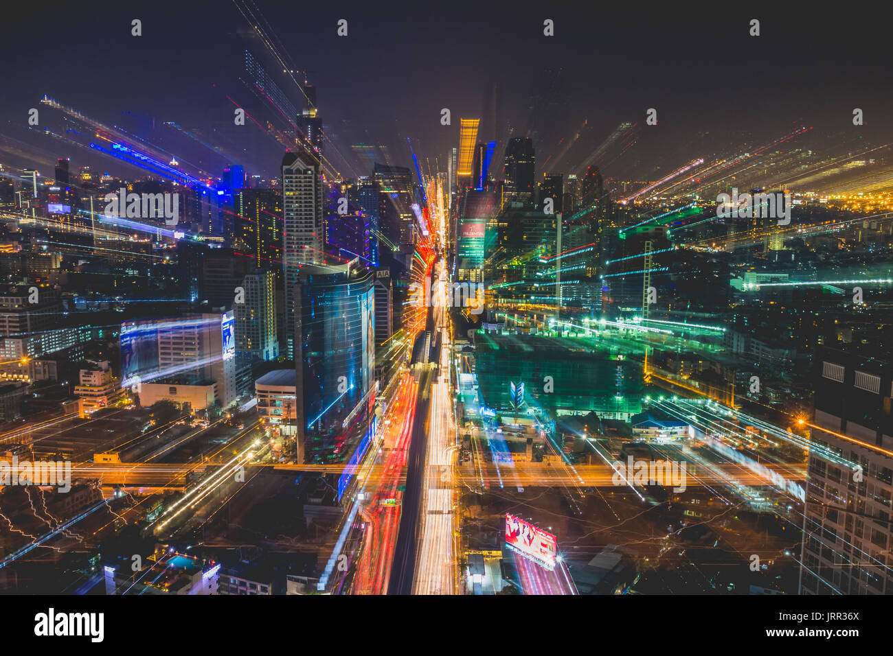 Bangkok office buildings hi-res stock photography and images - Alamy