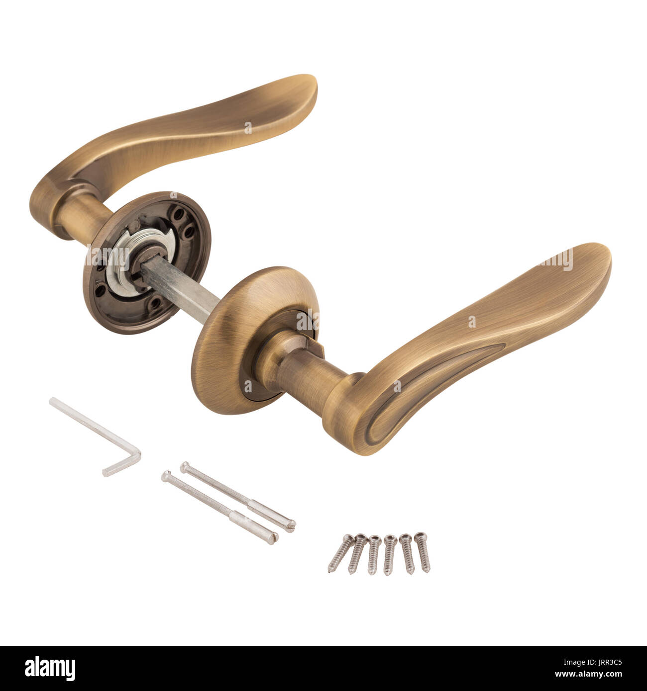 Door handle isolated Stock Photo Alamy