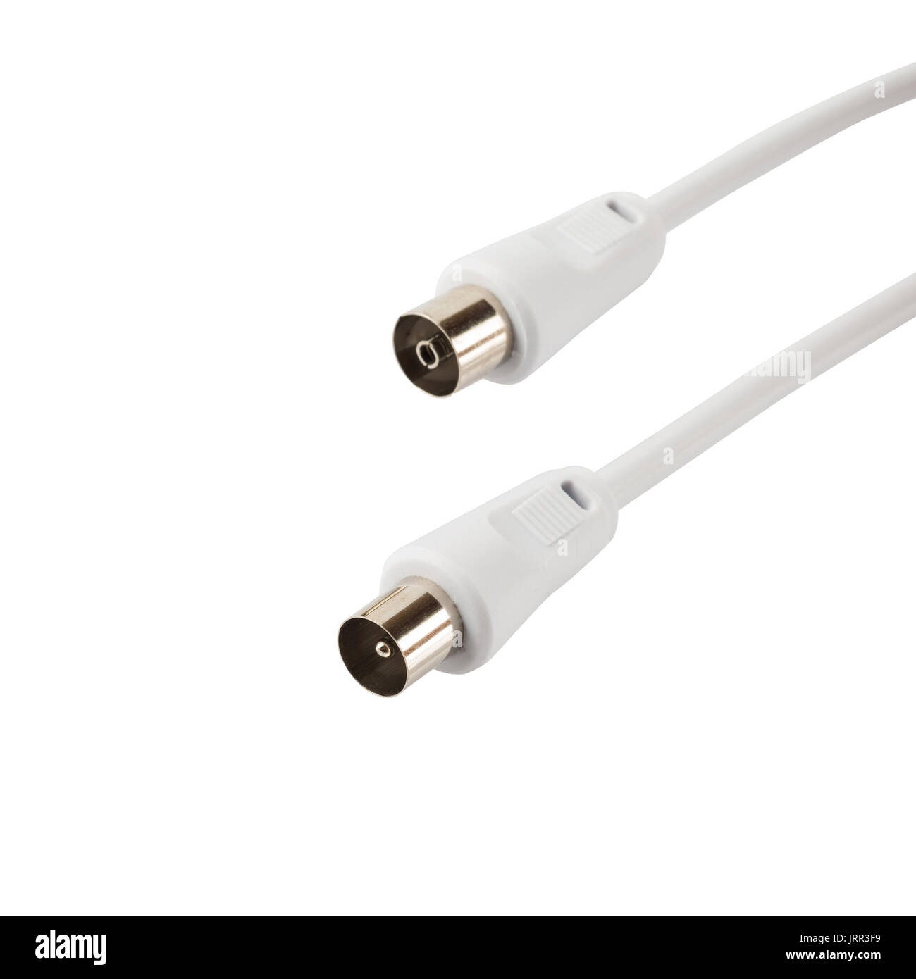 TV antenna cable isolated Stock Photo Alamy