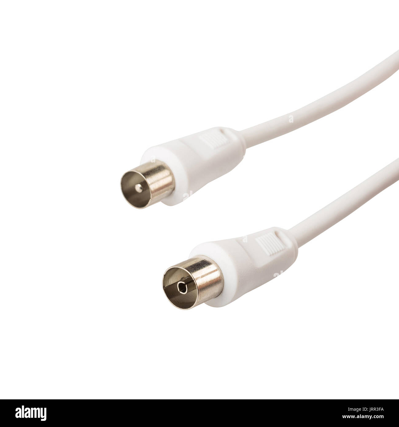 TV antenna cable isolated Stock Photo Alamy