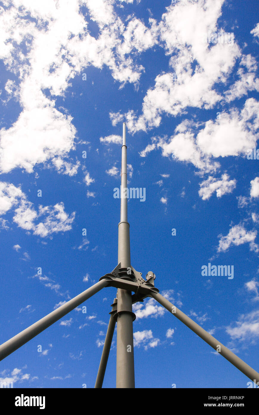 Skyguide aerial radar station, settled on the summit of the Dôle mountain, Jura (Swiss) Stock Photo