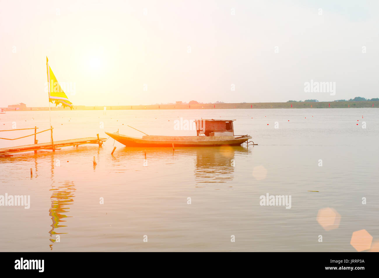 boat on the river Stock Photo - Alamy