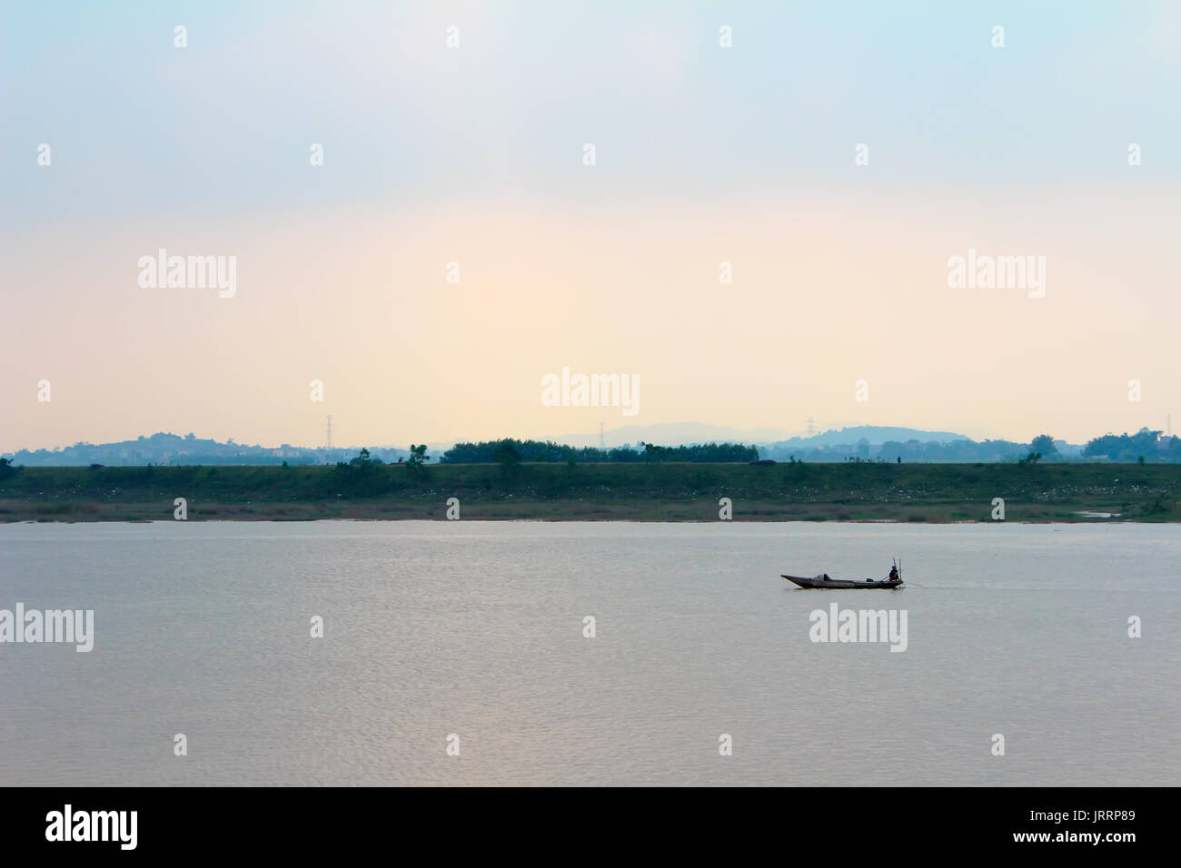 boat on the river Stock Photo - Alamy