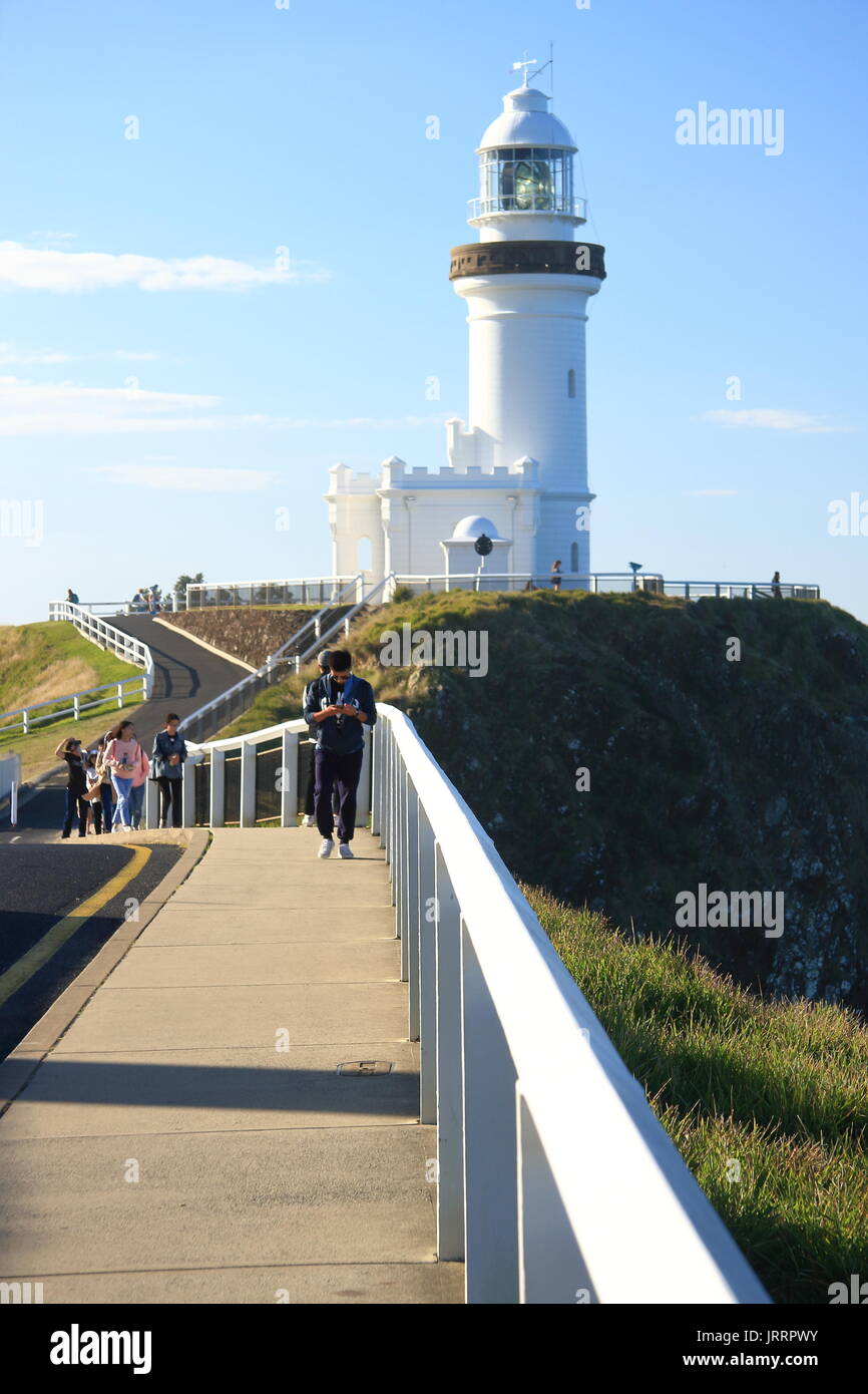 Cape Byron Lighthouse On Australia's most Easterly point Stock Photo