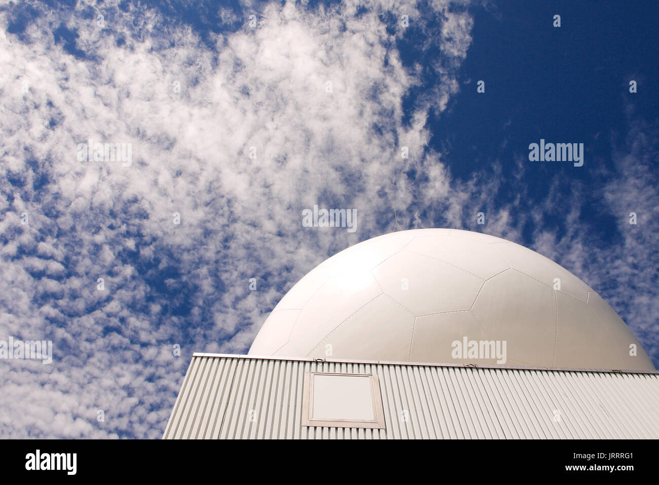 Skyguide aerial radar station, settled on the summit of the Dôle mountain, Jura (Swiss) Stock Photo