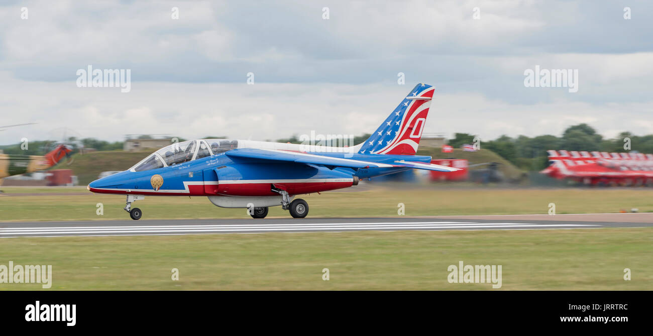 Alpha Jet French Air Force in attendance at the Royal International Air Tattoo Stock Photo