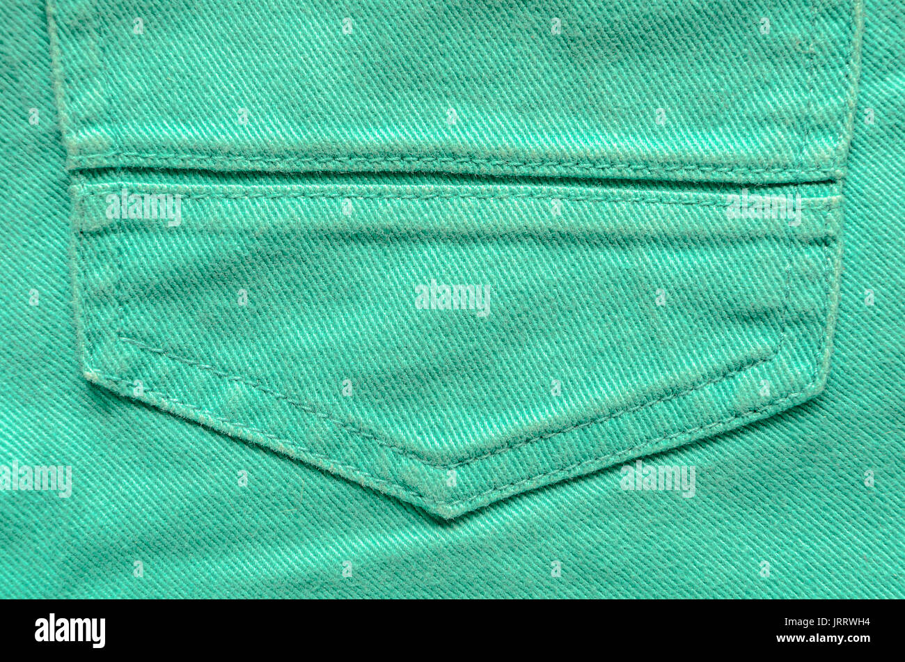 Green Denim Tissue Structure Textile Texture Close-up. Macro shot of ...