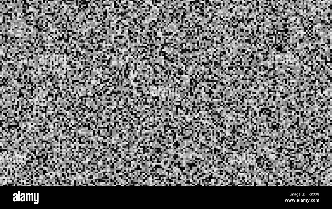 Pixel Noise Vector. VHS Glitch Texture TV Screen. Static Error. Introduction And The End Of The TV Programming. Stock Vector