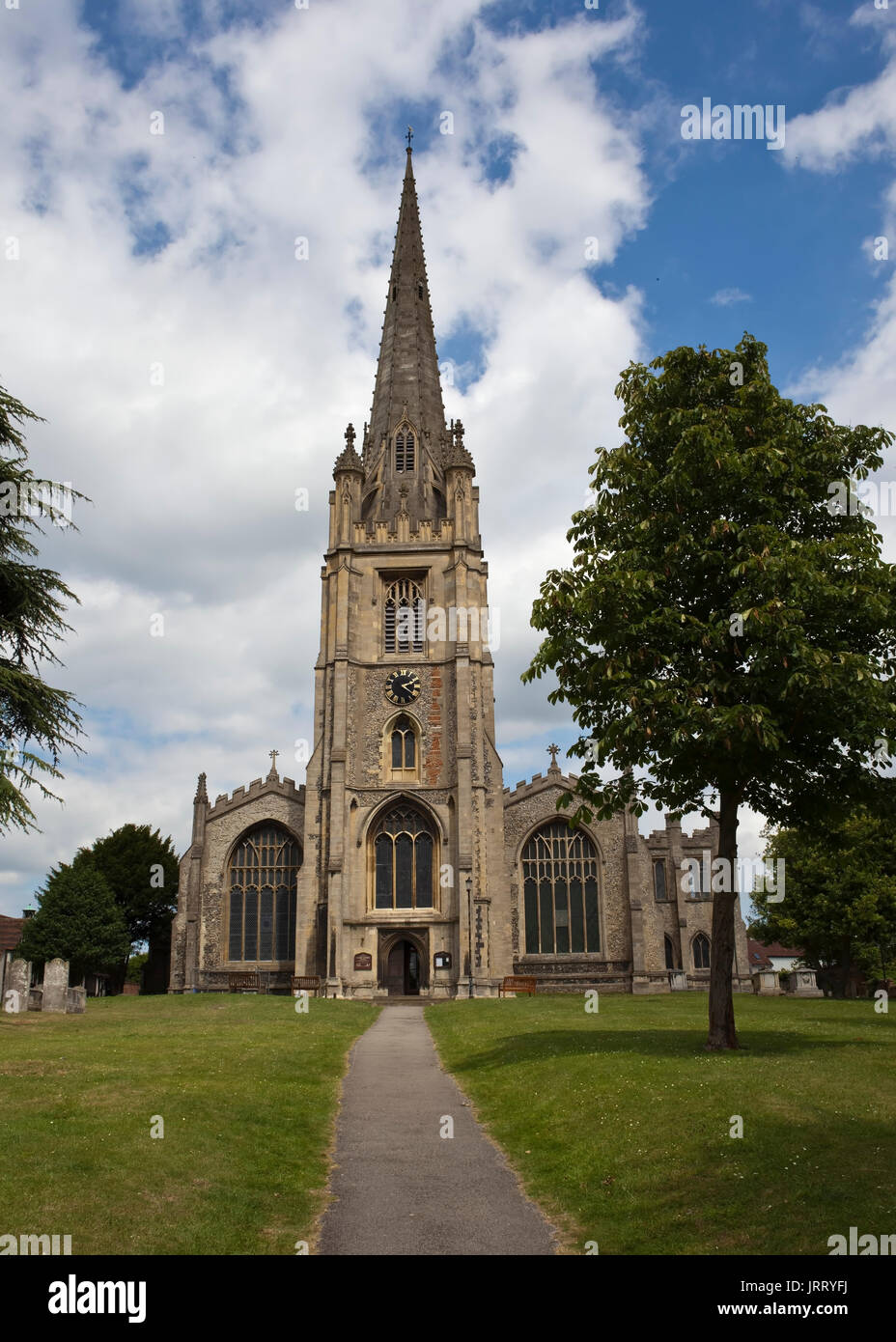 Church of St Mary The Virgin, Saffron Walden, Essex Stock Photo Alamy