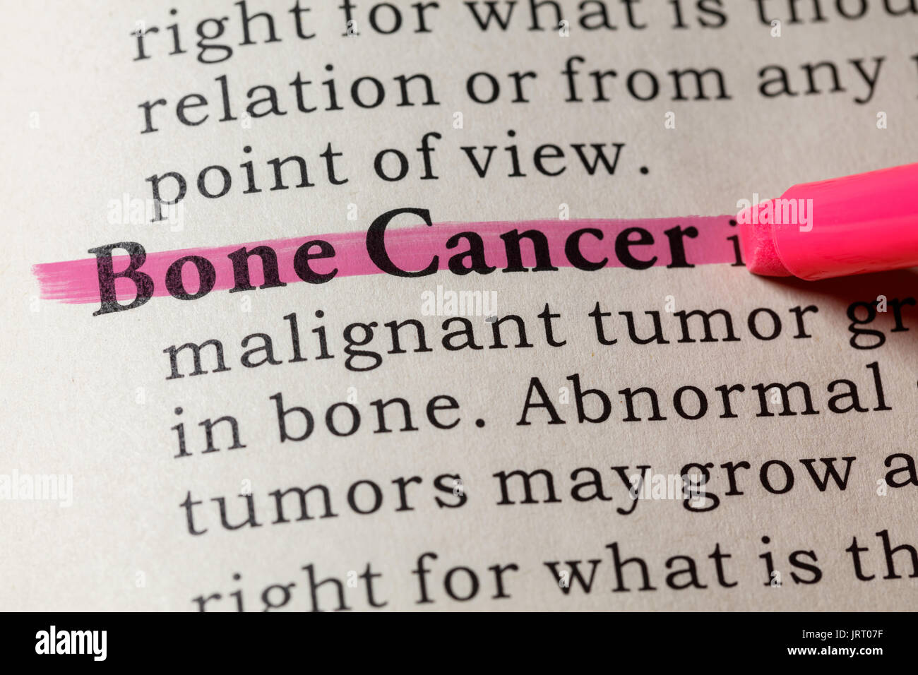 Fake Dictionary, Dictionary definition of the word Bone Cancer