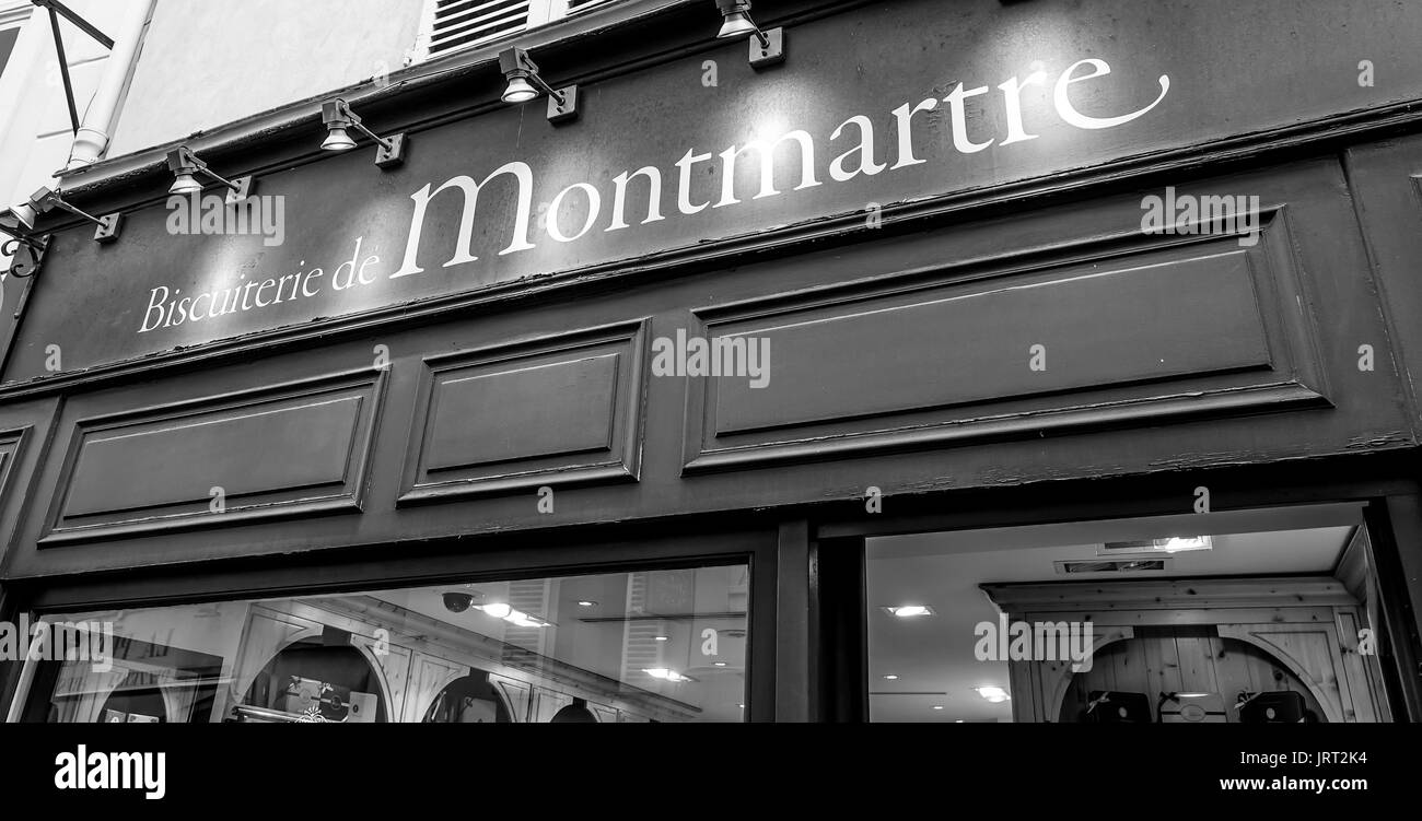 French bakery on Montmartre hill in Paris PARIS / FRANCE SEPTEMBER