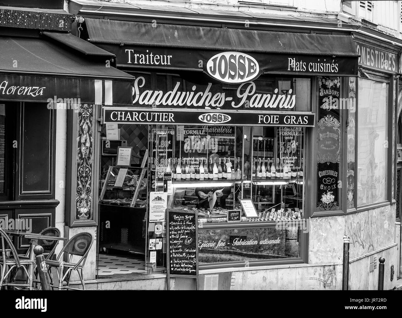 Small sandwich shop in the streets of Paris PARIS / FRANCE