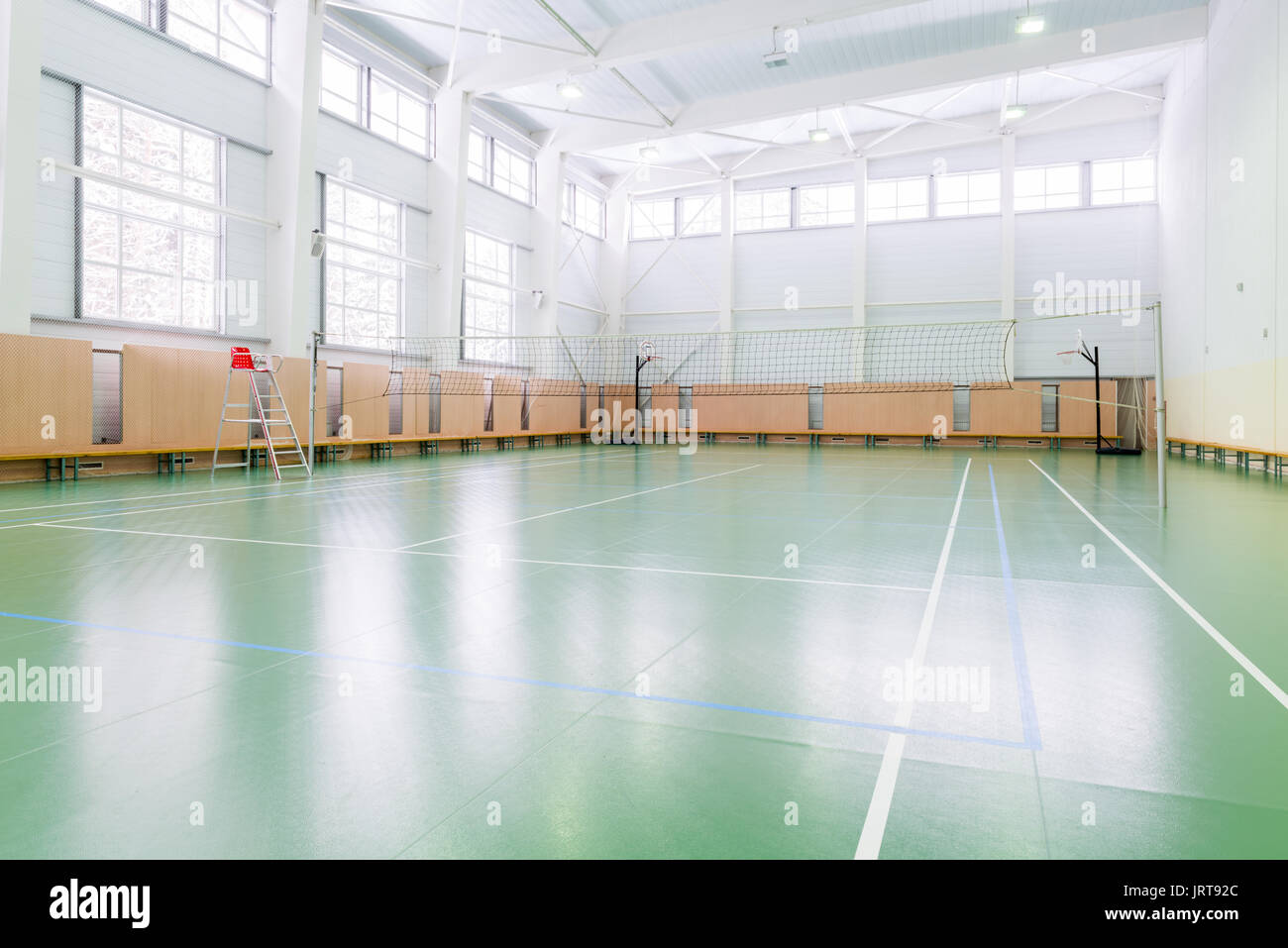 Indoors tennis court Stock Photo Alamy