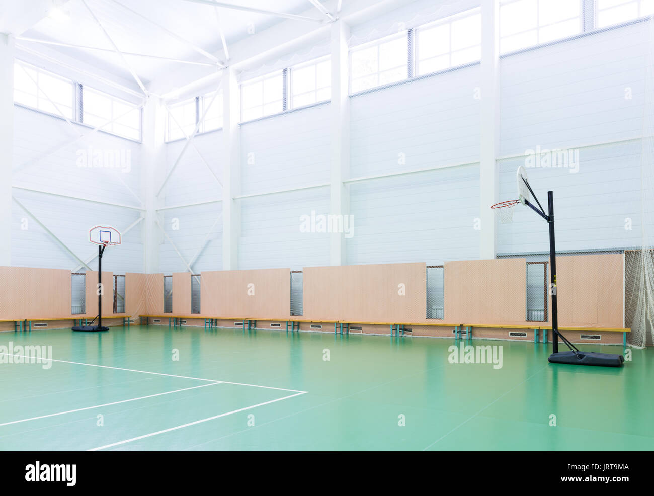 Indoors tennis court Stock Photo Alamy