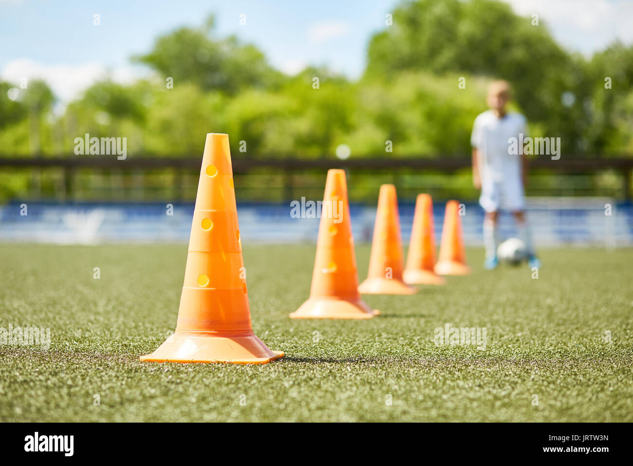 Football cones hires stock photography and images Alamy