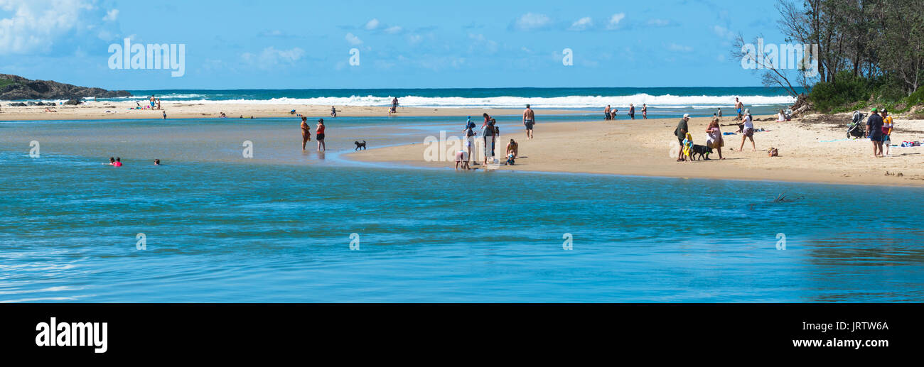 Coffs Creek Reaches The See At Park Beach Holiday Park
