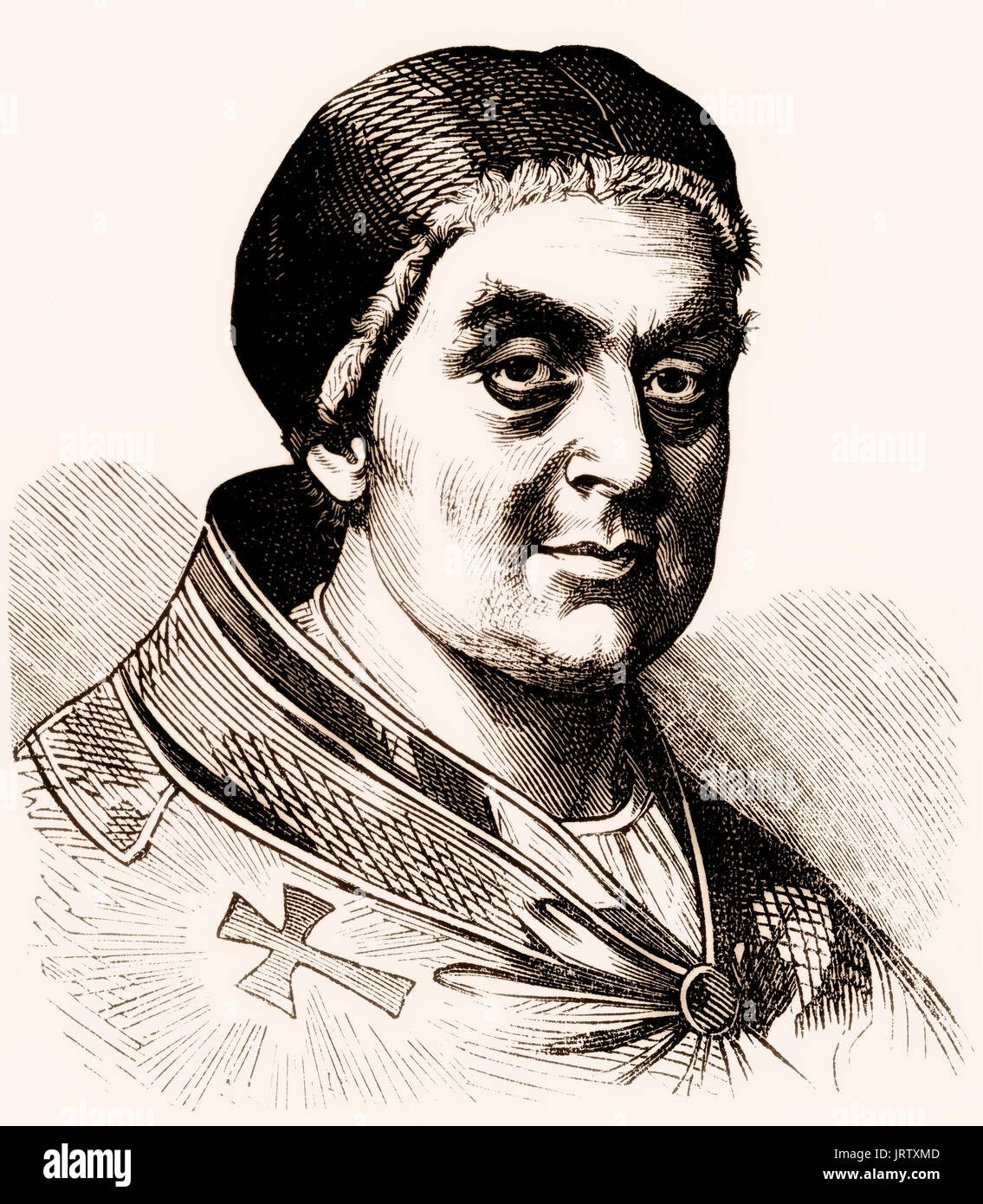 Clement VI, 1291 – 6 December 1352, Pope from 7 May 1342 to his death in 1352 Stock Photo