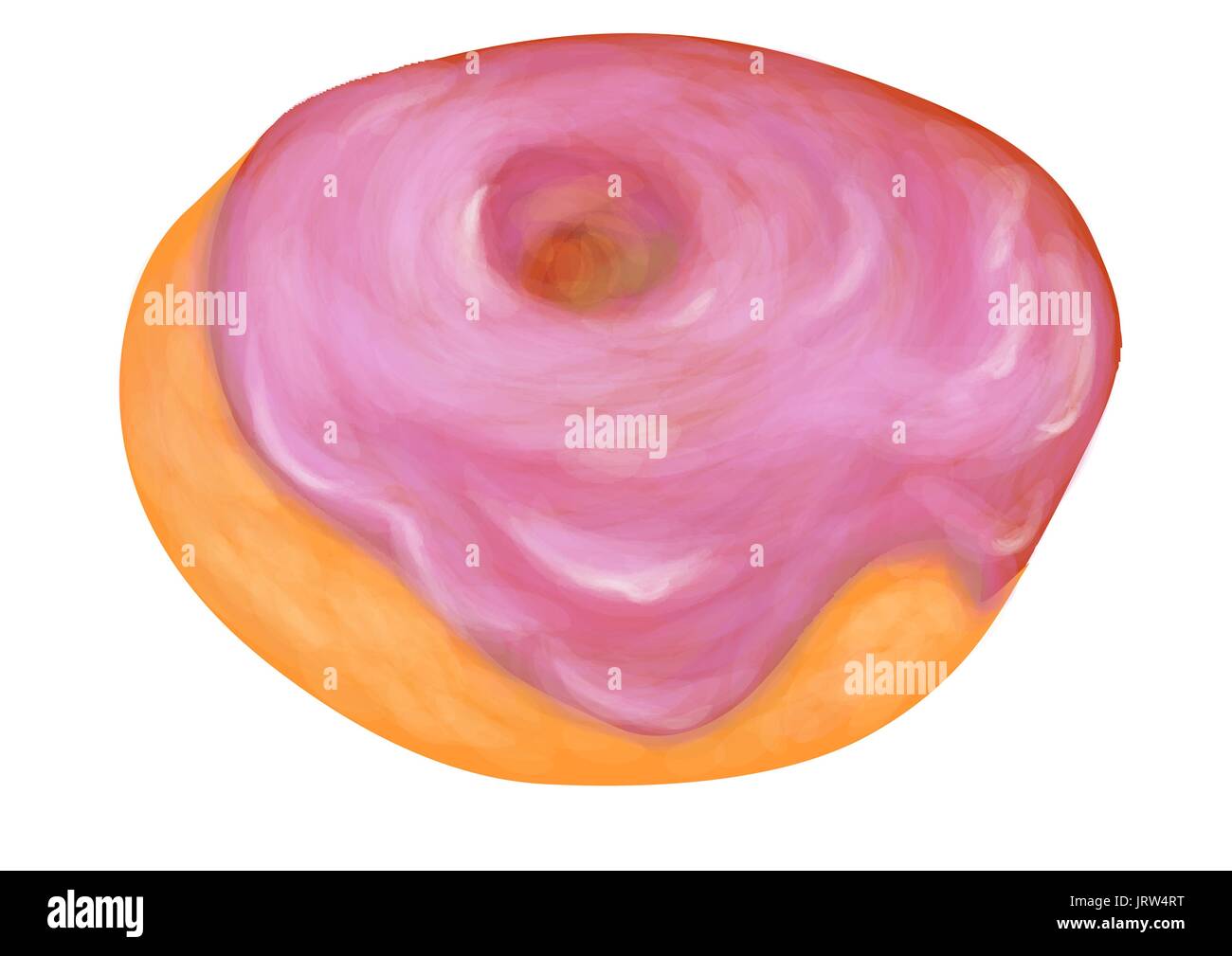 doughnut. cake isolated on a white background Stock Vector