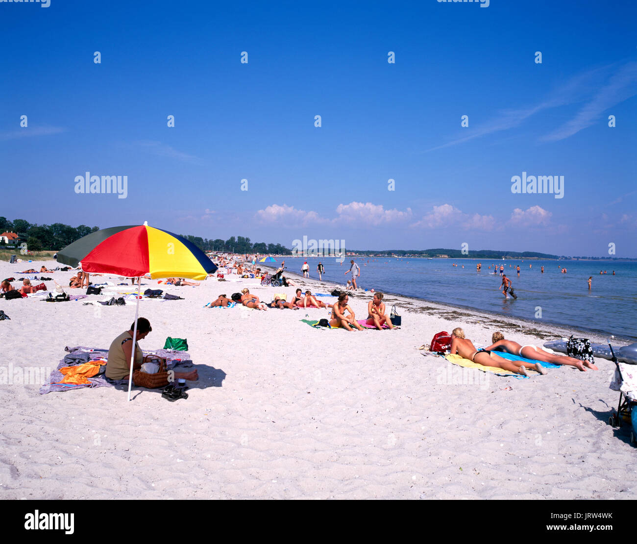 Kerteminde beach, Fyn, Denmark, Scandinavia, Europe Stock Photo ...