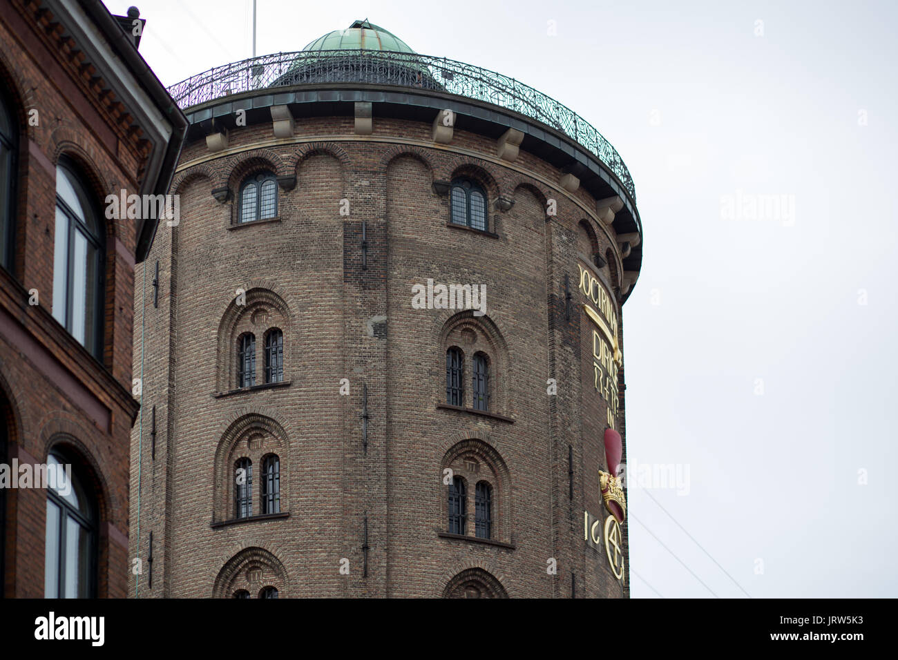 Round Tower in Copenhagen Stock Photo