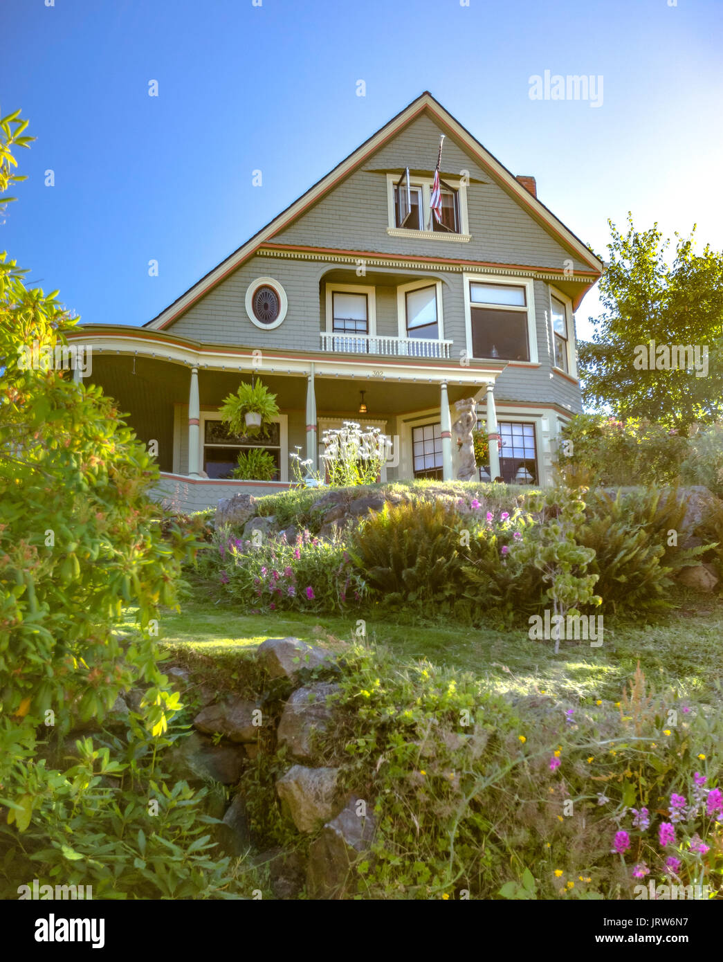 Modern house real estate. Modern house with with a view