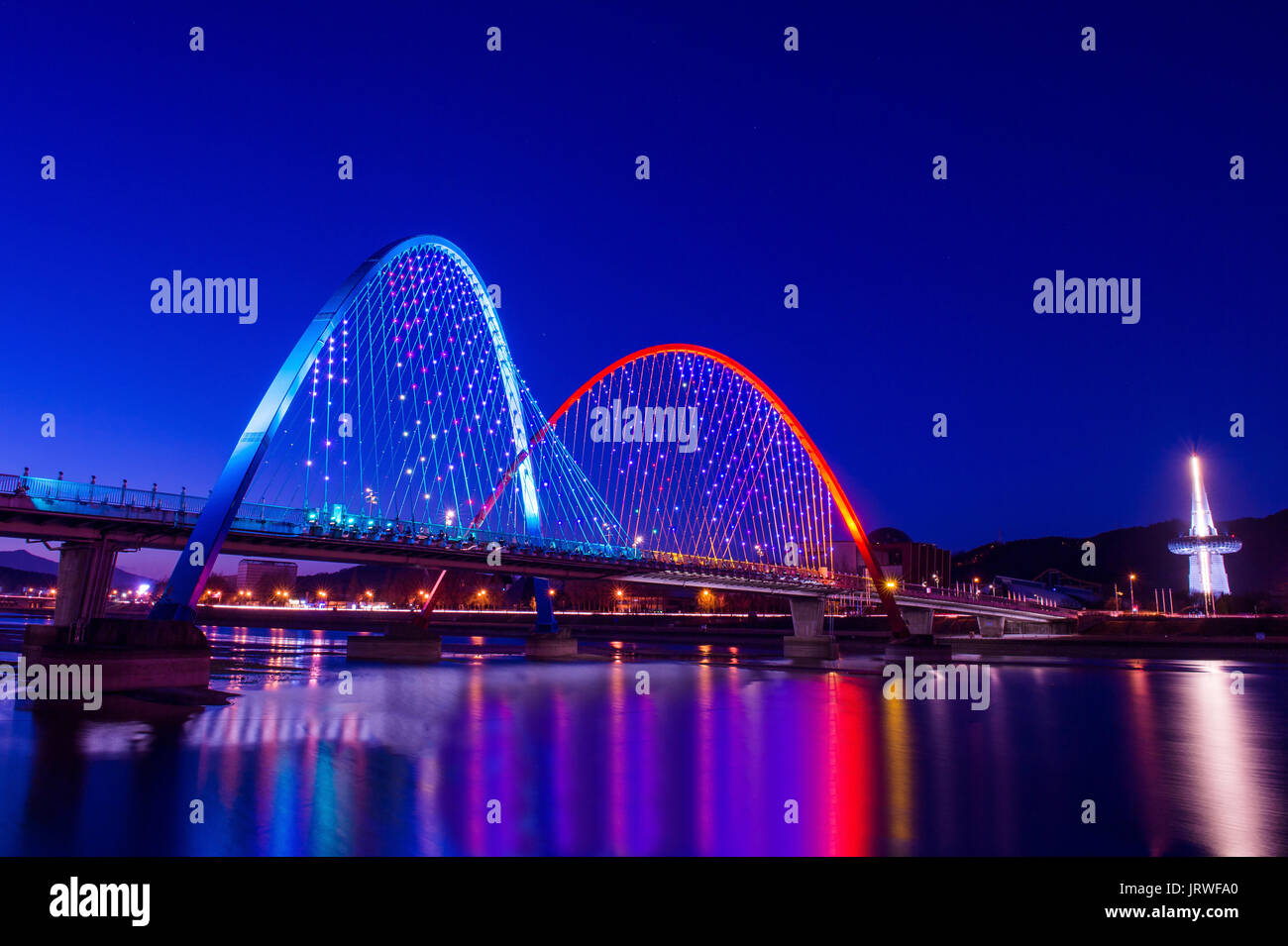 Expro bridge in daejeon,korea. Stock Photo