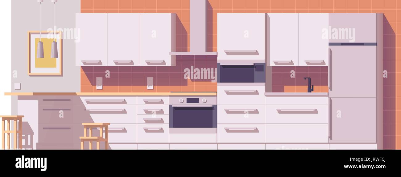 Kitchen Cabinet Cartoon Stock Photos & Kitchen Cabinet Cartoon Stock