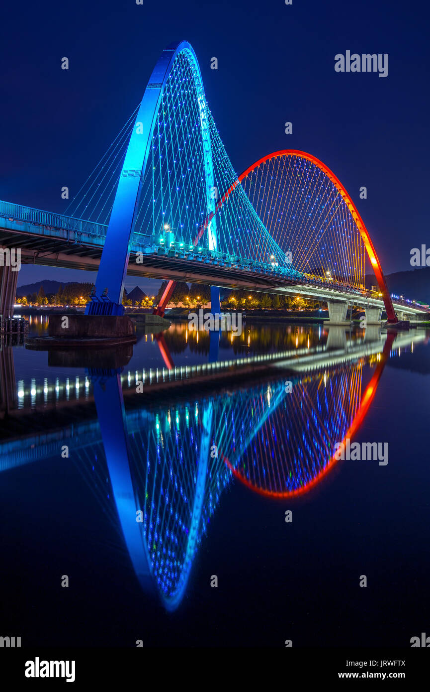 Expo Bridge in Daejeon, South Korea. Stock Photo