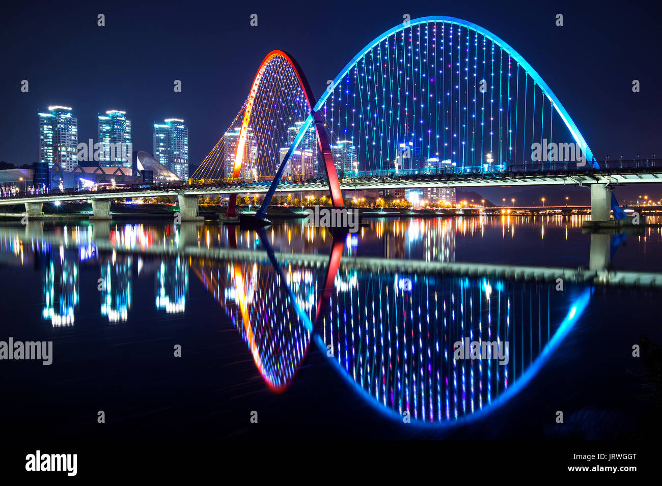 Expo Bridge in Daejeon, South Korea. Stock Photo