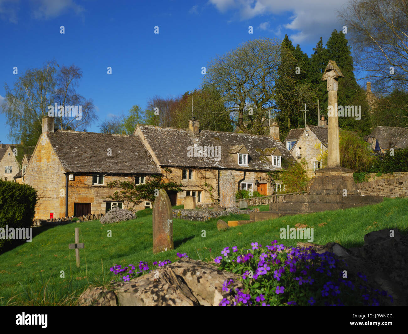 Spring in Snowshill, Gloucestershire. Stock Photo