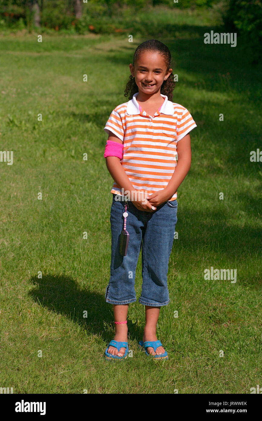 Hispanic child Stock Photo