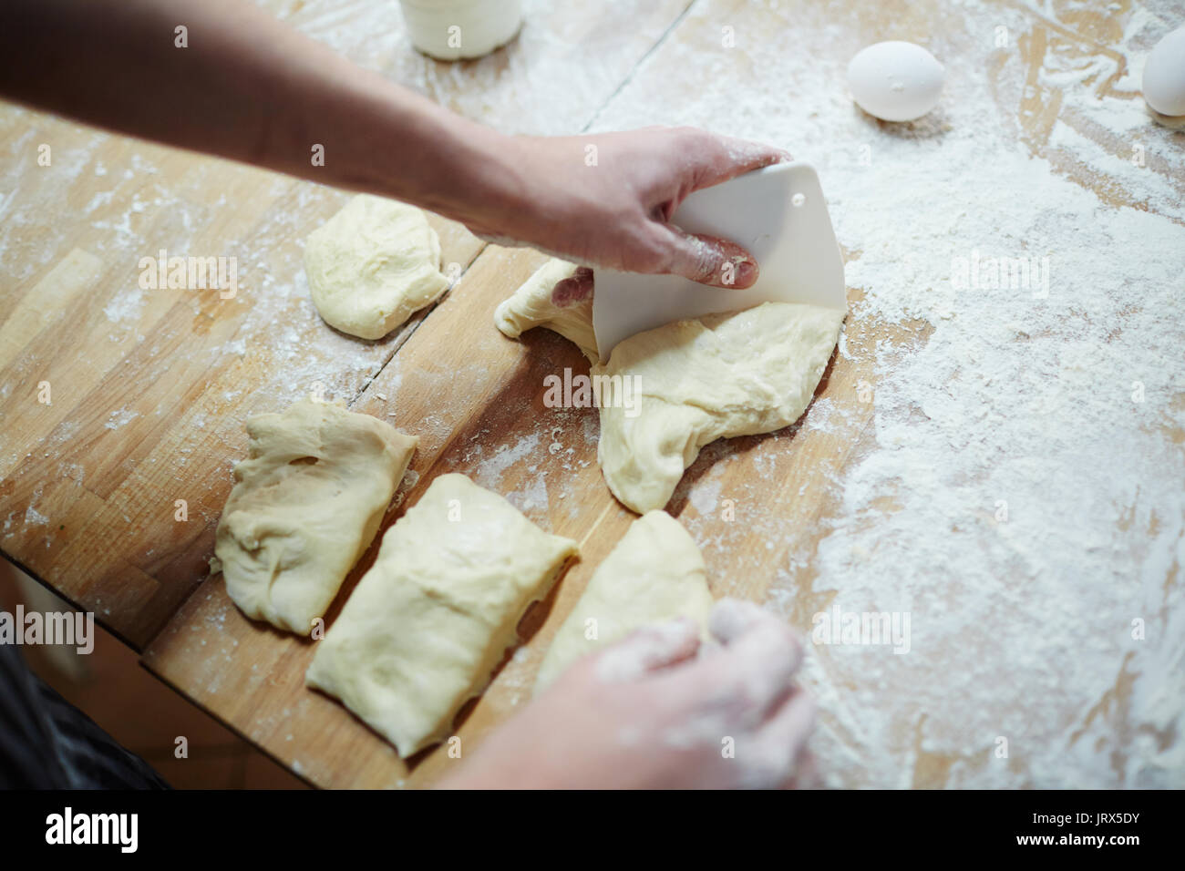 Preparing pastry Stock Photo