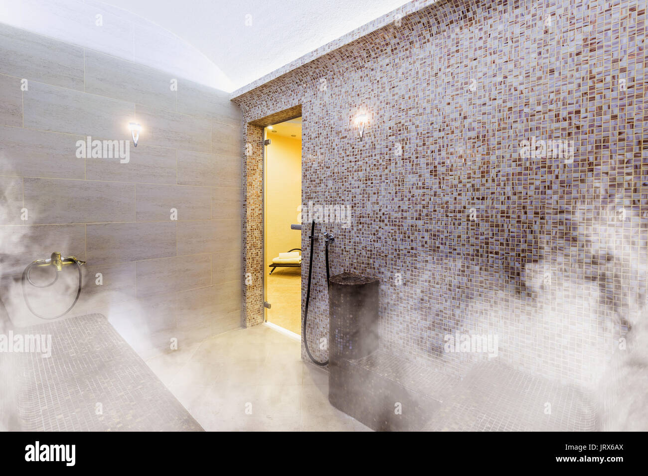 Modern steam room spa hi-res stock photography and images - Alamy