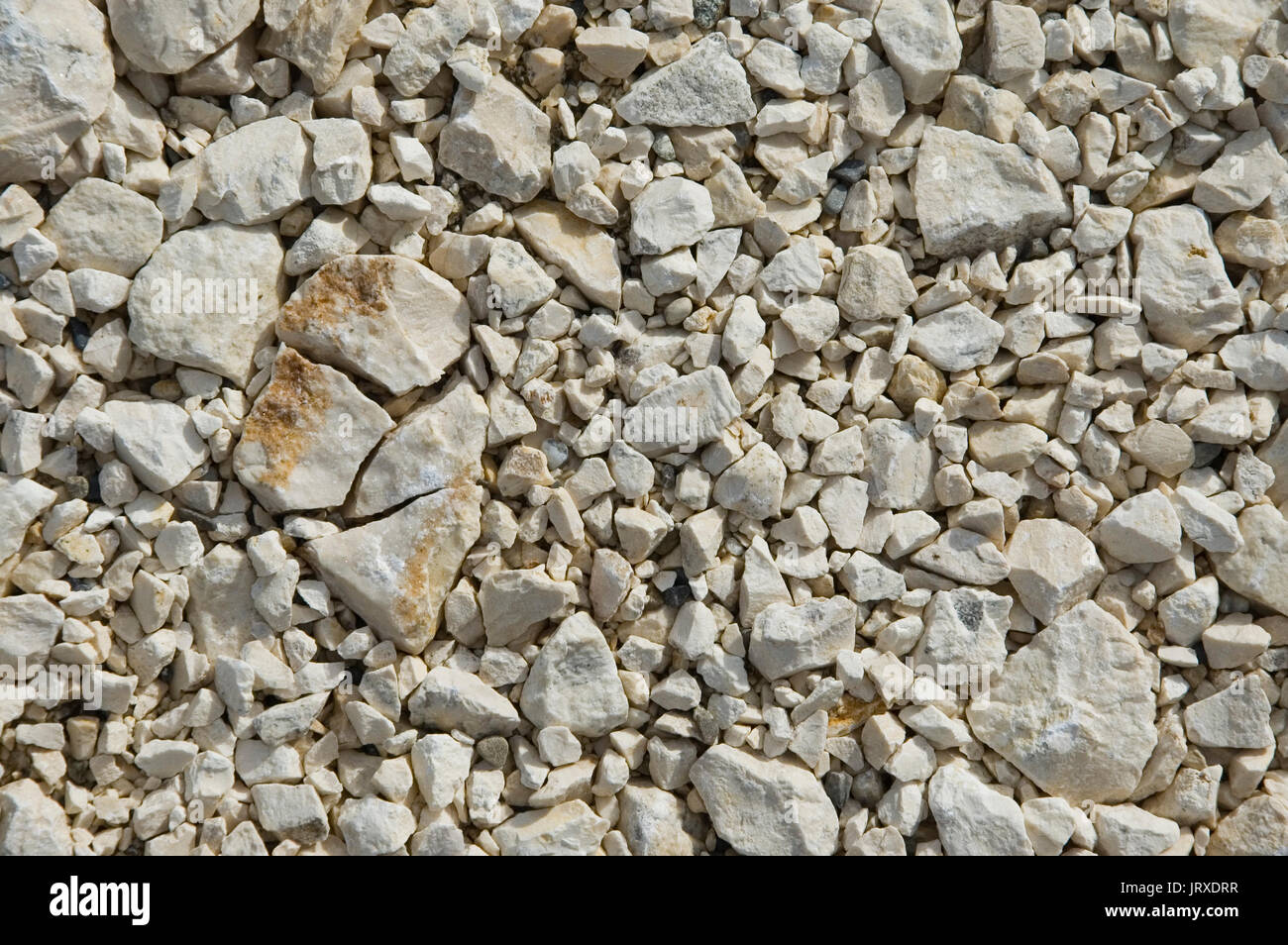 gravel on a footpath Stock Photo