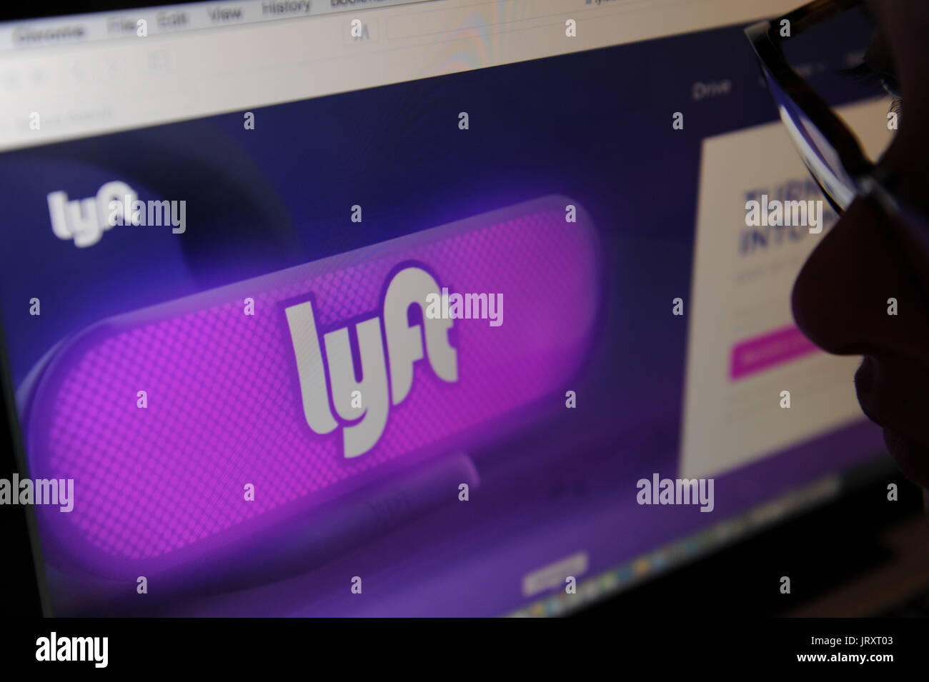 Lyft Ride Website Rideshare hi-res stock photography and images - Alamy