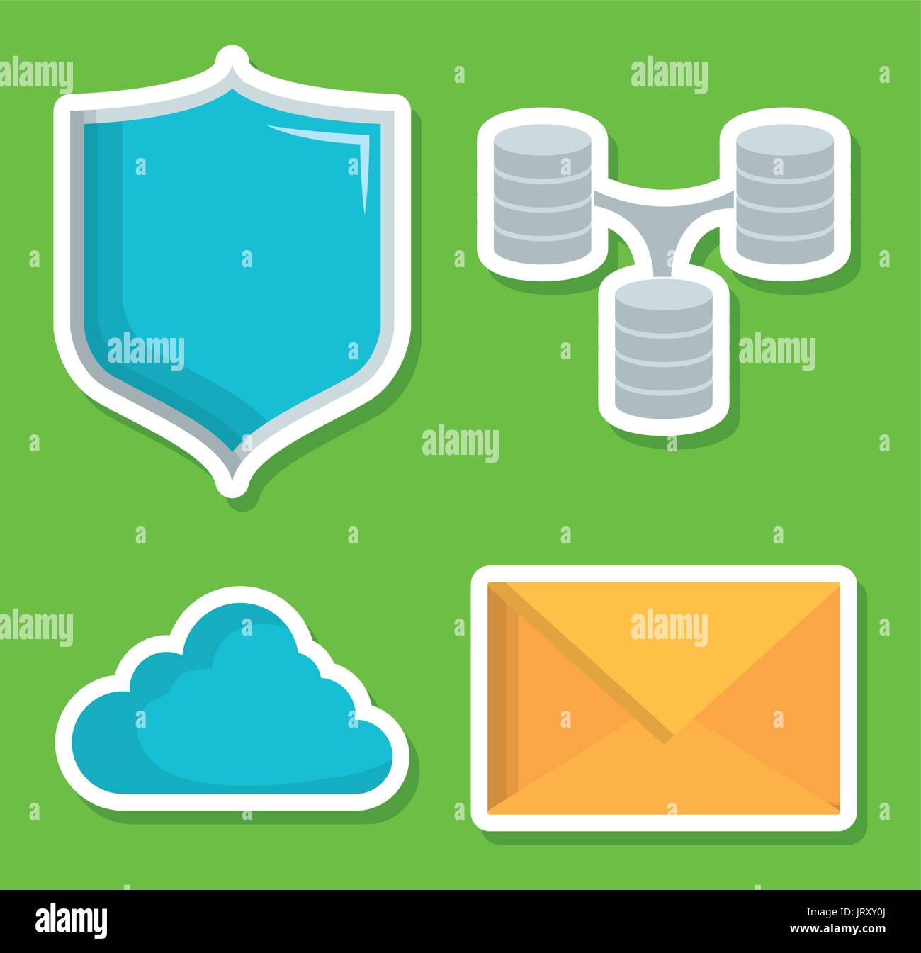 data center design Stock Vector