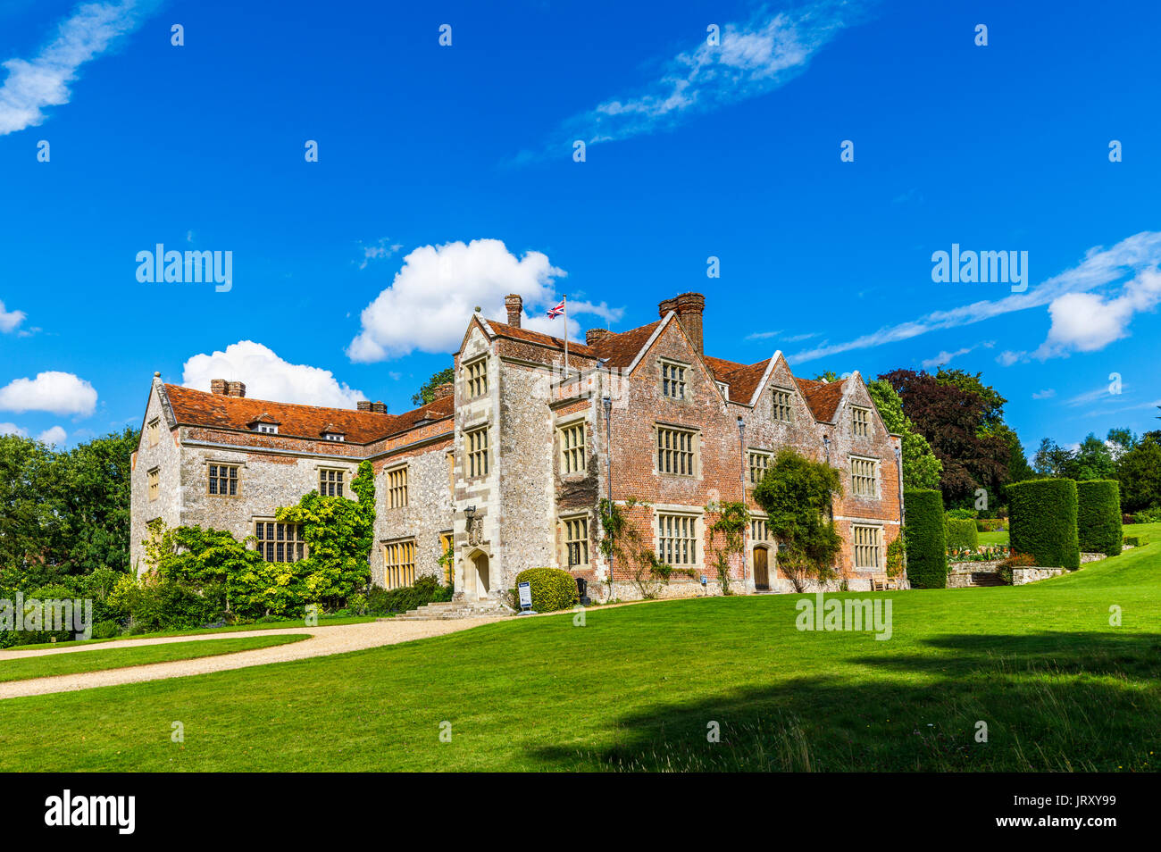 Chawton House Library, the Great House referred to by Jane Austen, owned by her brother Edward Knight, Chawton, Hampshire, southern England, UK Stock Photo