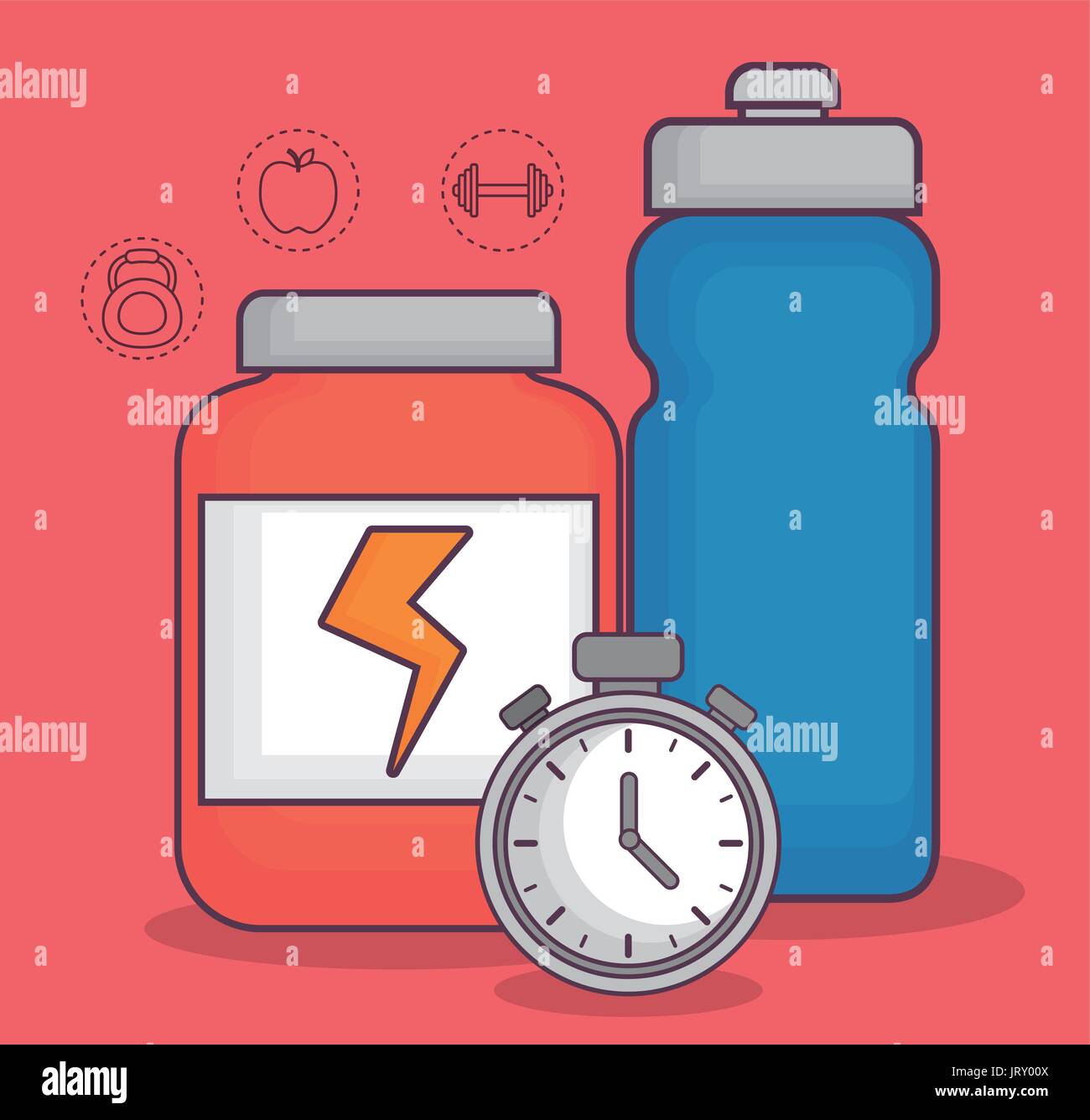 healthy and fitness lifestyle design Stock Vector Image & Art - Alamy
