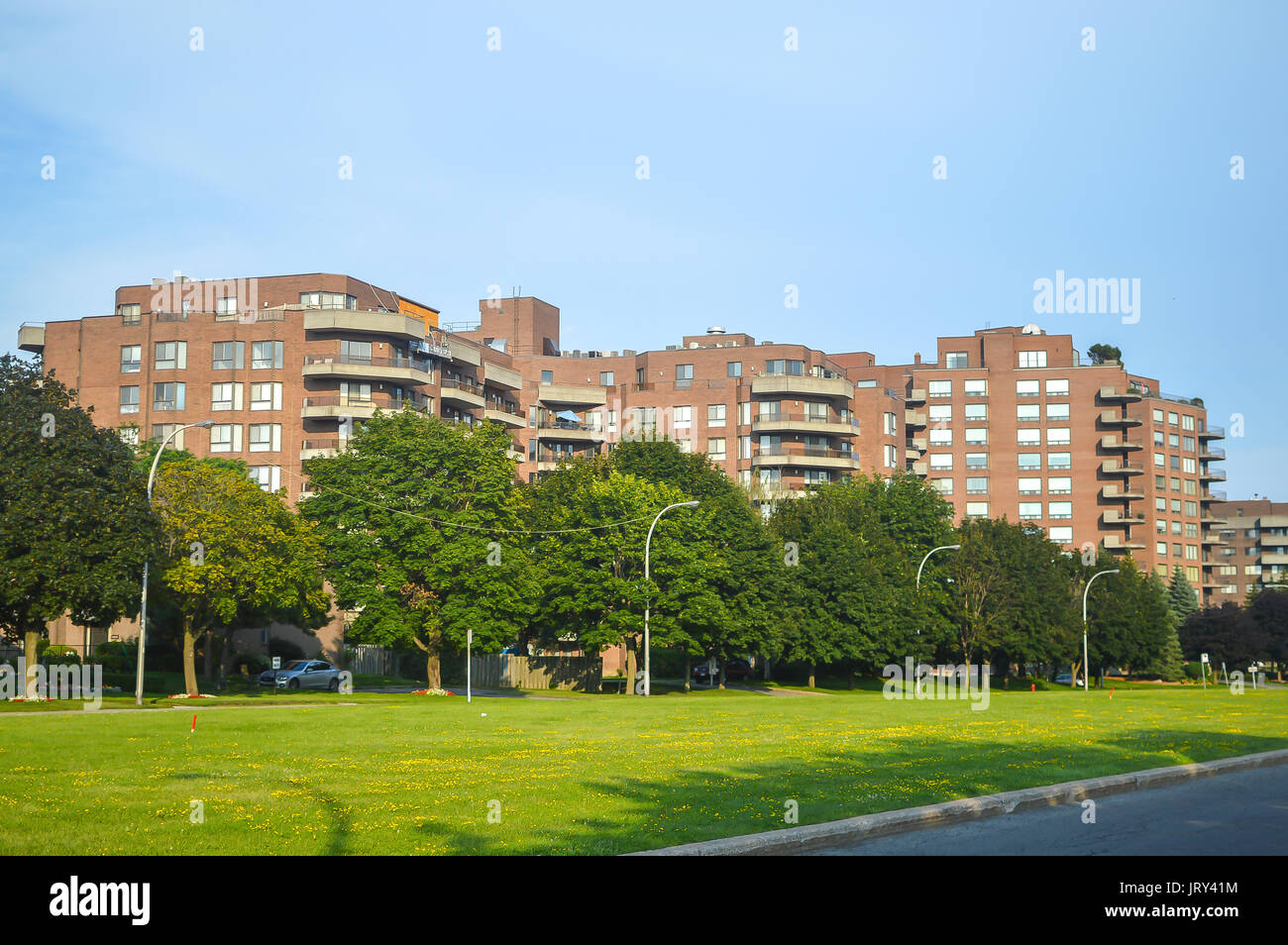 Modern condo buildings in downtown Montreal, Canada Stock Photo Alamy